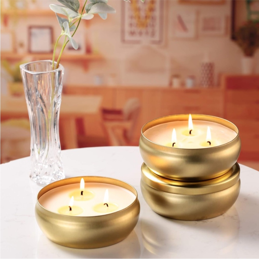 3/12$!!Candles!! Aromatherapy Soy Wax 3-wick candles - Picture 3 of 5